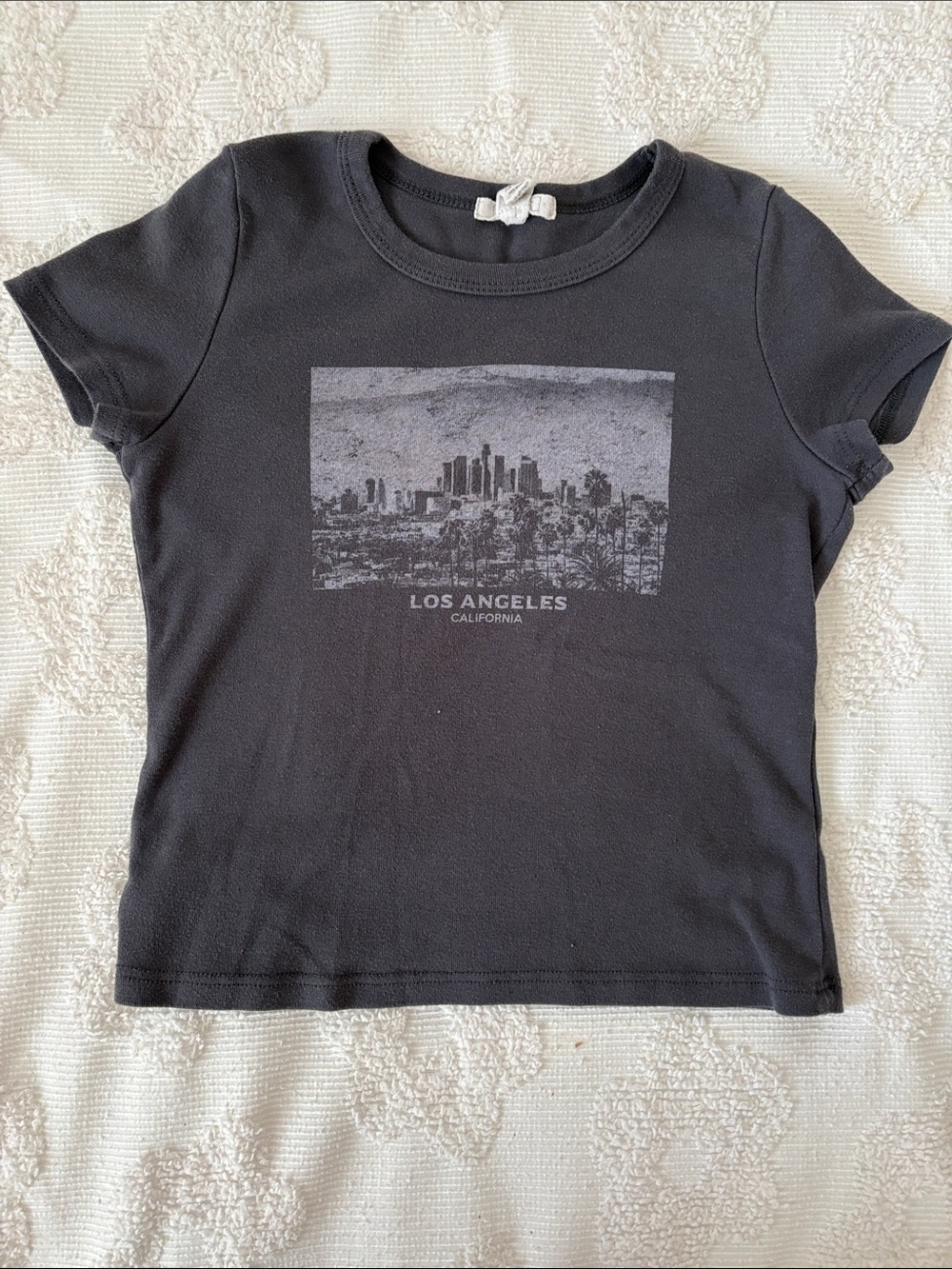 Girl’s Full Tilt Dark Gray Los Angeles T-Shirt